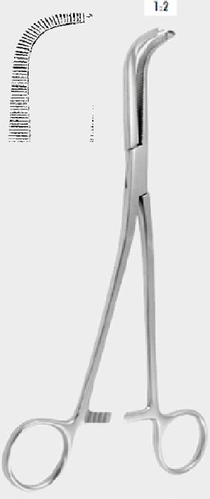 Затискач GRAY для жовчної протоки, 1х2 зубці, 22,0 см (cm)